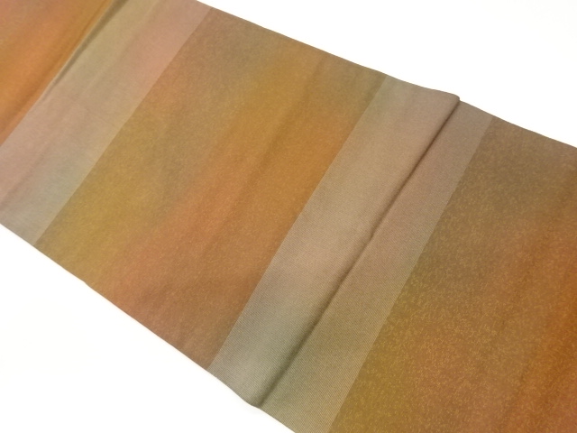 JAPANESE KIMONO / VINTAGE FUKURO OBI / SILK / WOVEN STRIPE